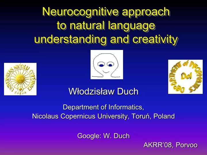 neurocognitive approach to natural language understanding and creativity