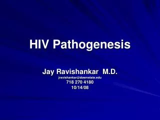 HIV Pathogenesis