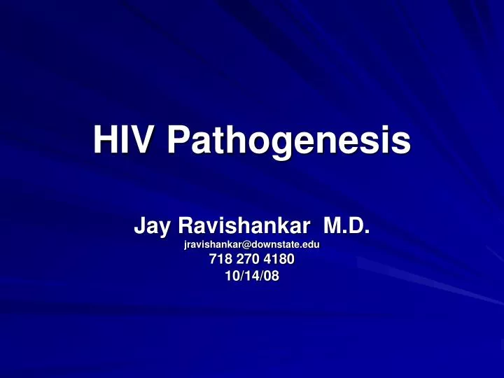 hiv pathogenesis