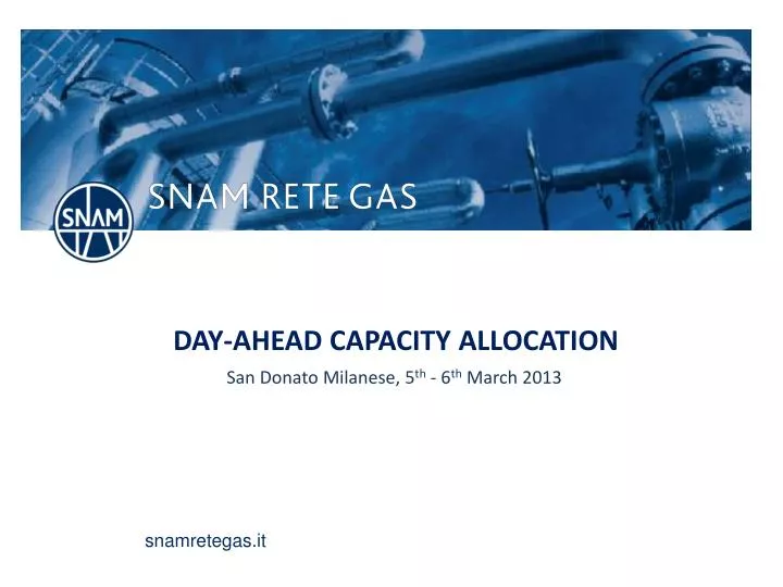 day ahead capacity allocation