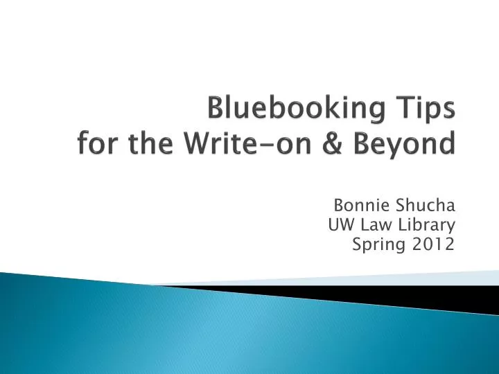 bluebooking tips for the write on beyond