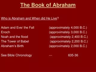 The Book of Abraham