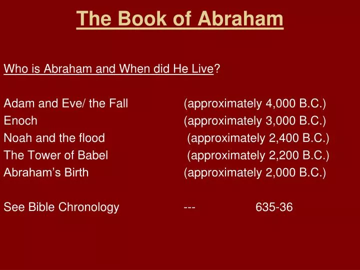 the book of abraham