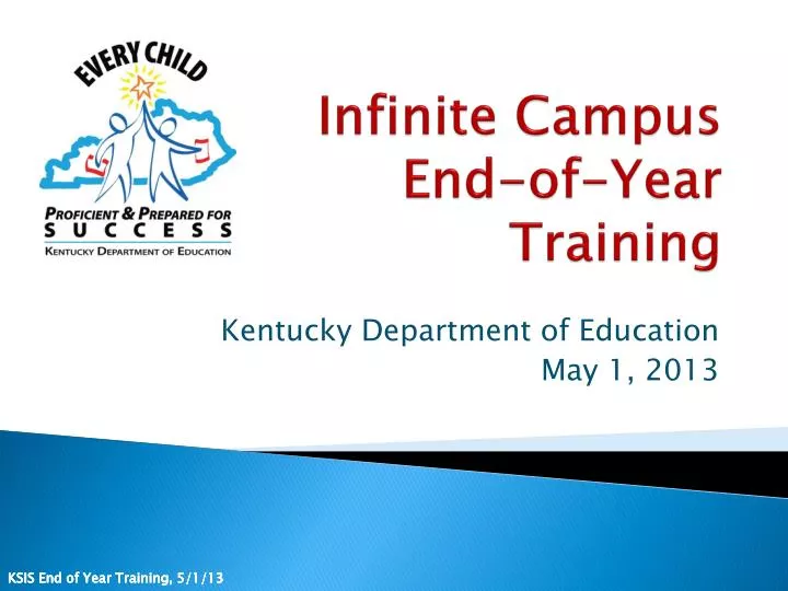 infinite campus end of year training