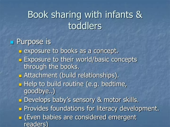 book sharing with infants toddlers