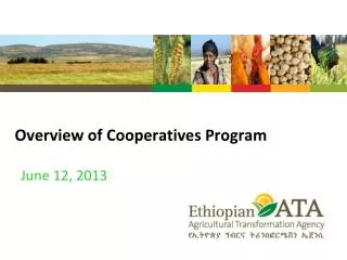 Overview of Cooperatives Program