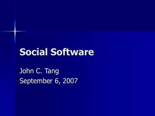 Social Software