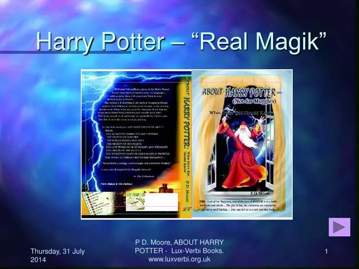 harry potter real magik