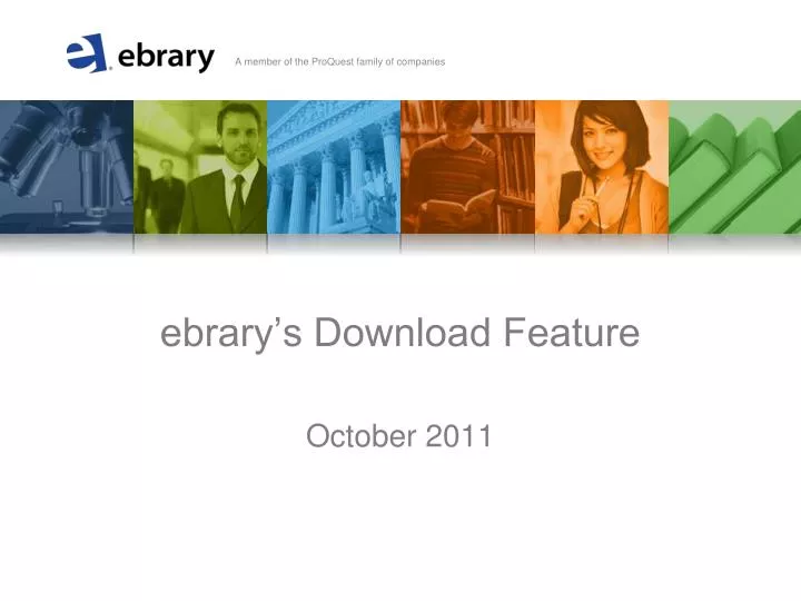 ebrary s download feature