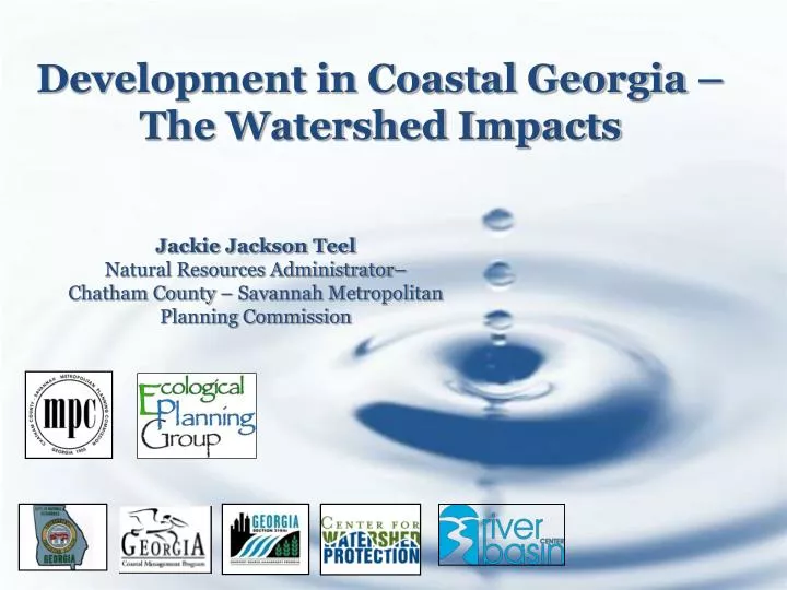 development in coastal georgia the watershed impacts