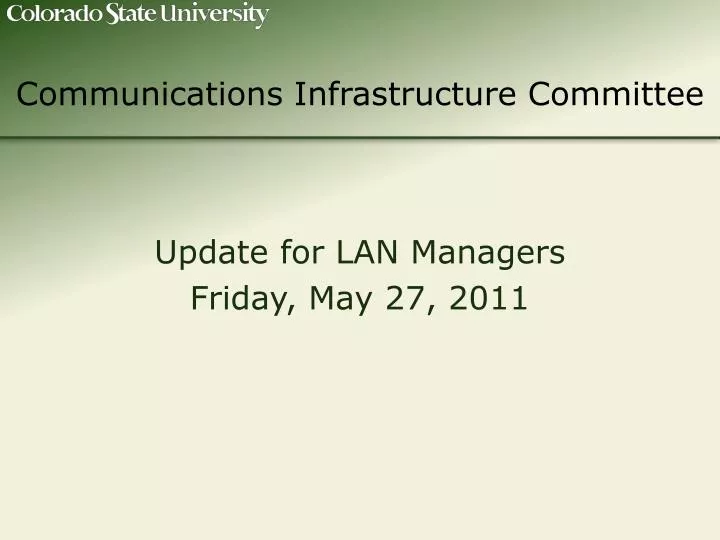 communications infrastructure committee