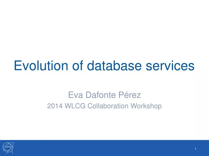 evolution of database services