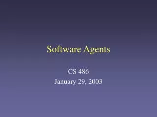 Software Agents