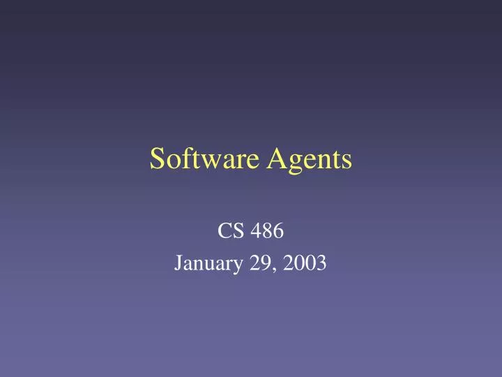 software agents