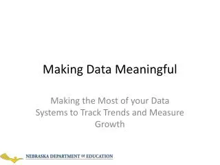 Making Data Meaningful