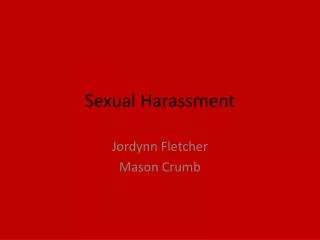 Sexual Harassment