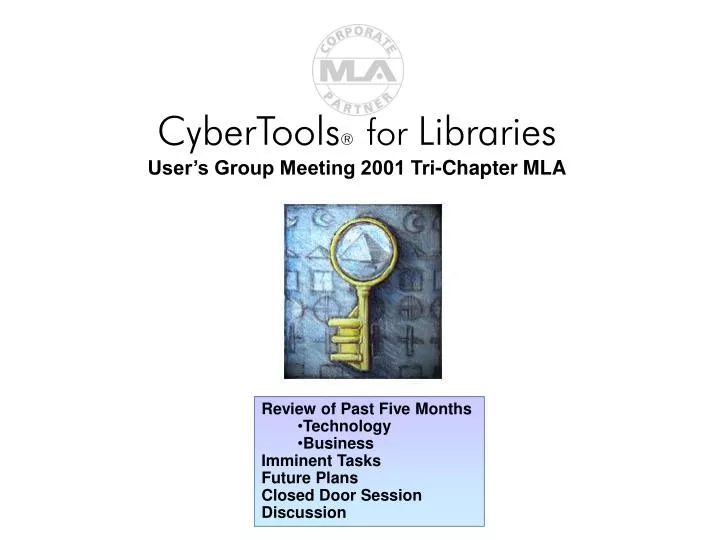 cybertools for libraries user s group meeting 2001 tri chapter mla