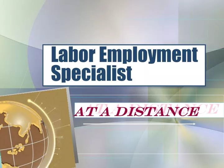 labor employment specialist
