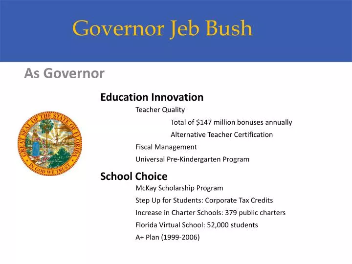 governor jeb bush