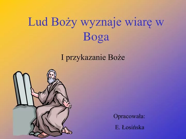 lud bo y wyznaje wiar w boga