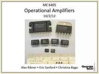 ME 6405 Operational Amplifiers 10/2/12