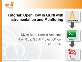 Tutorial: OpenFlow in GENI with Instrumentation and Monitoring