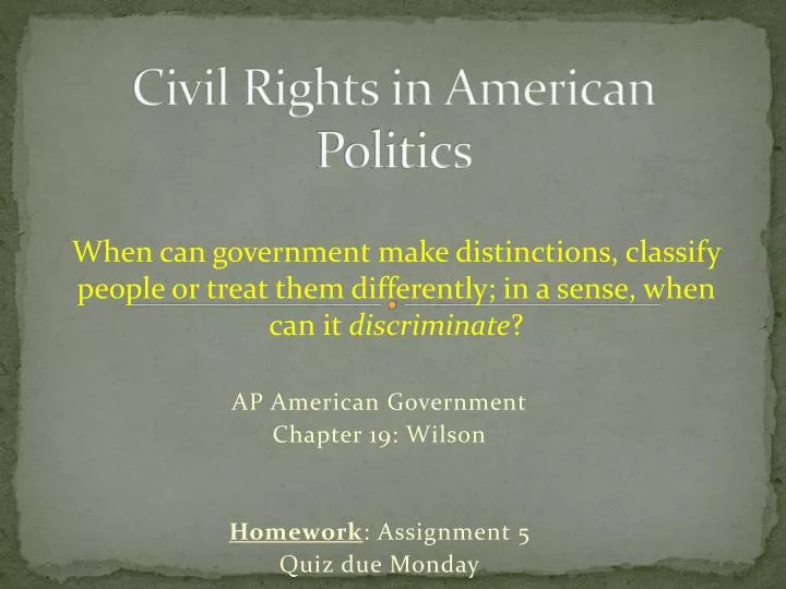civil rights in american politics