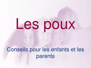 les poux