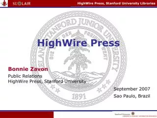 HighWire Press