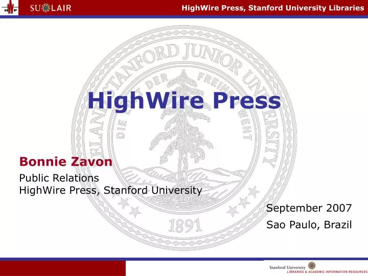 highwire press