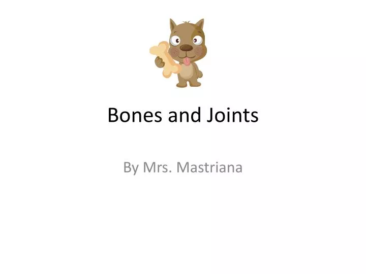 bones and joints
