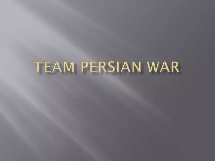 team persian war