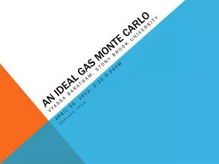 An Ideal Gas Monte Carlo