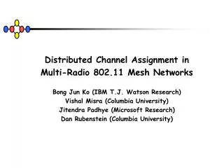 Distributed Channel Assignment in Multi-Radio 802.11 Mesh Networks
