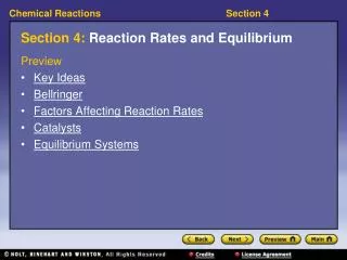 section 4 reaction rates and equilibrium