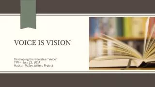 Voice is Vision