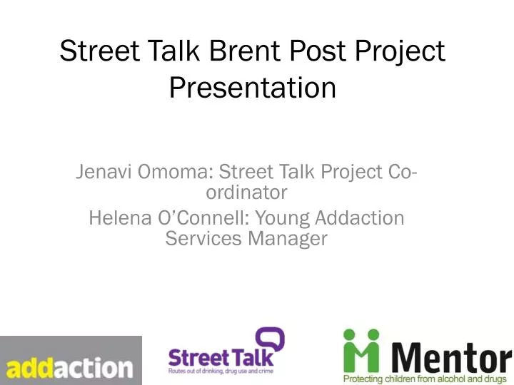 street talk brent post project presentation