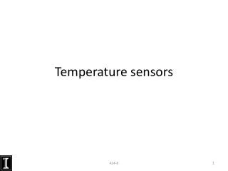 Temperature sensors