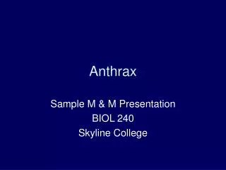 Anthrax