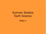 Summer Solstice Earth Science
