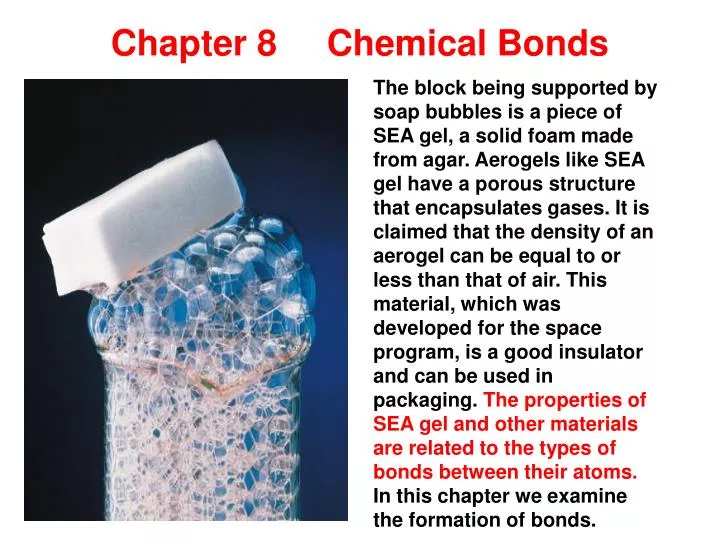 chapter 8 chemical bonds