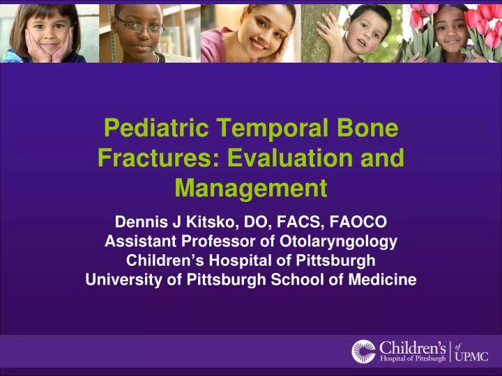 pediatric temporal bone fractures evaluation and management
