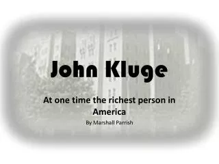 John Kluge