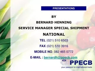 PRESENTATIONS