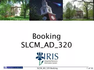 Booking SLCM_AD_320