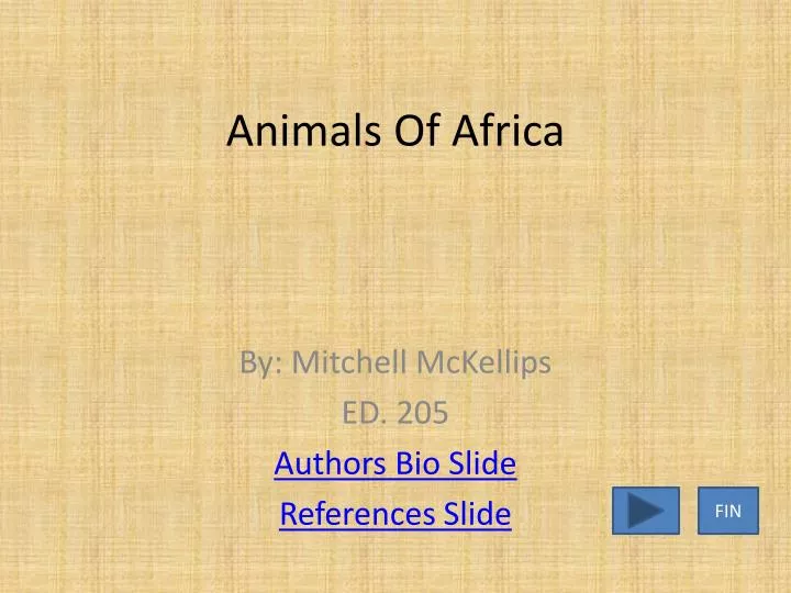 animals of africa