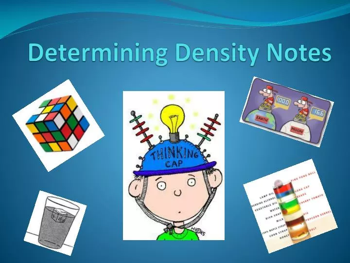 determining density notes