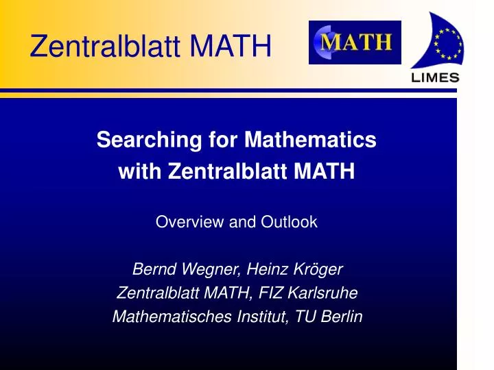 zentralblatt math