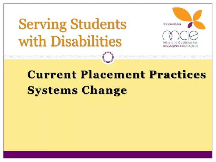 serving students with disabilities