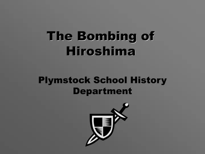 the bombing of hiroshima